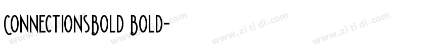 ConnectionsBold Bold字体转换